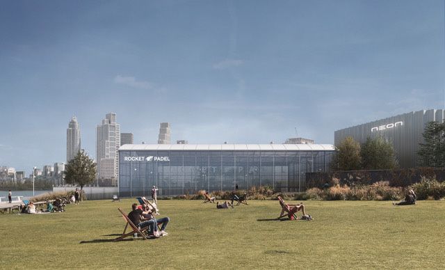CGI of the club viewed from Battersea Power Station